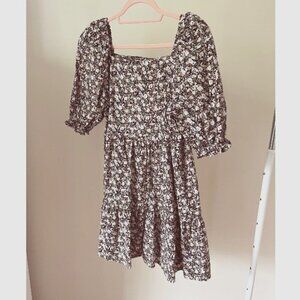 LEVI'S Cotton Poplin Floral Babydoll Dress